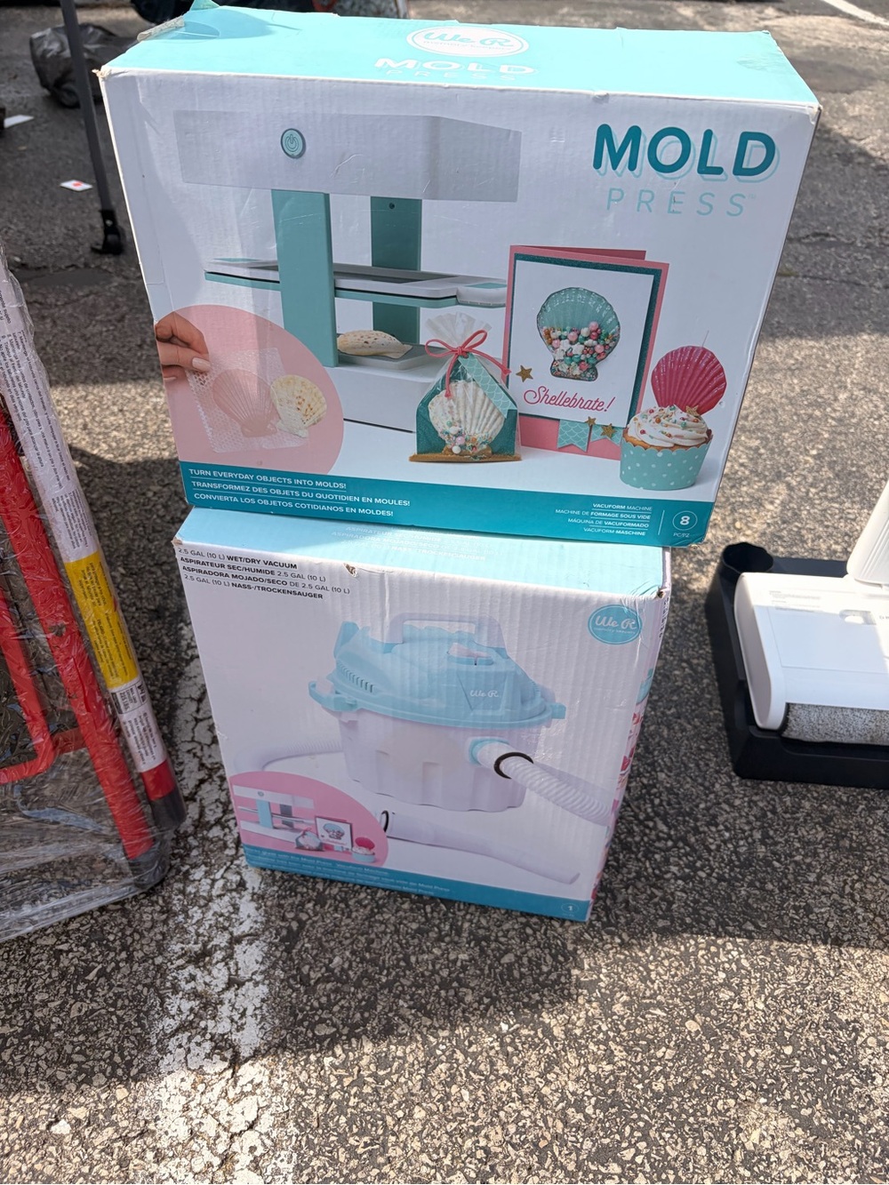 Mold Press Kit - Aqua & White Mold Machine